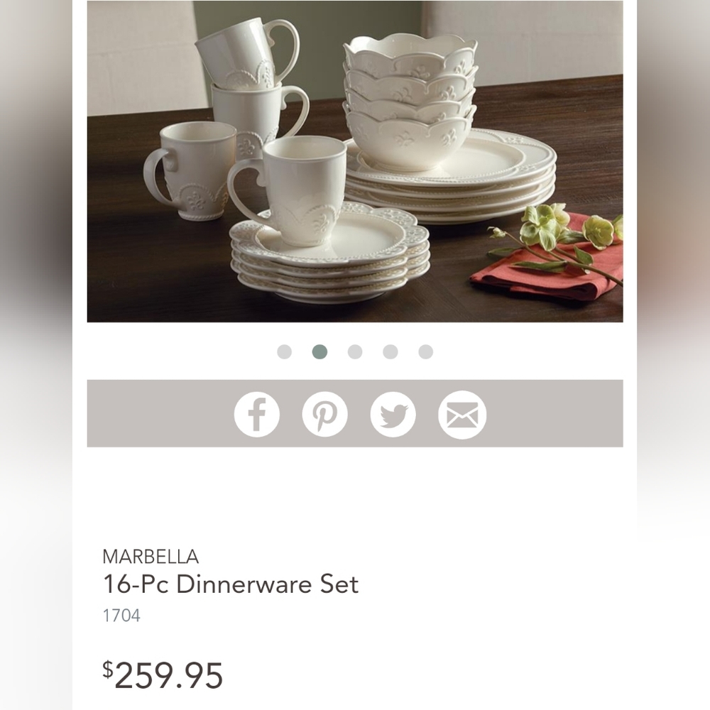 16 pic DiningWear Set